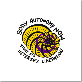 Body Autonomy Now! Fight For Intersex Liberation Foraminifera T-shirt Posters and Art